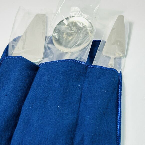 Vintage Arthur Salm Stainless Serving Set 3 Pieces Sleeve Box Cake Cheese Tomato - Picture 7 of 9